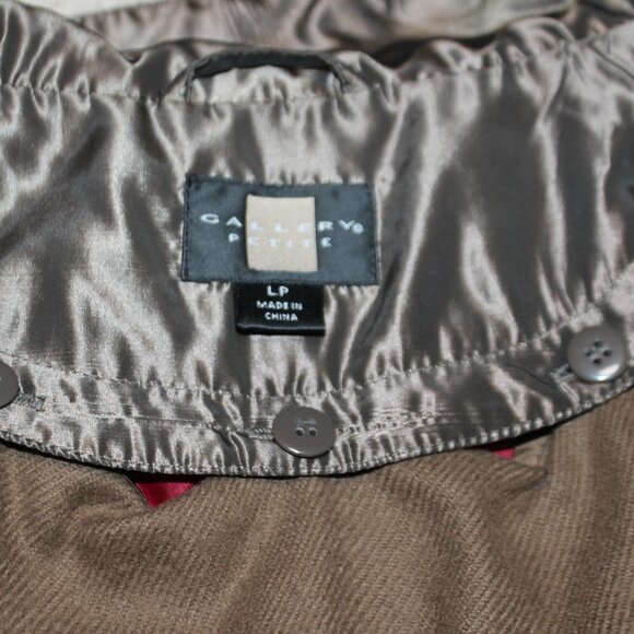 Gallery Petite Cranberry Red Hooded Raincoat - Picture 14 of 16